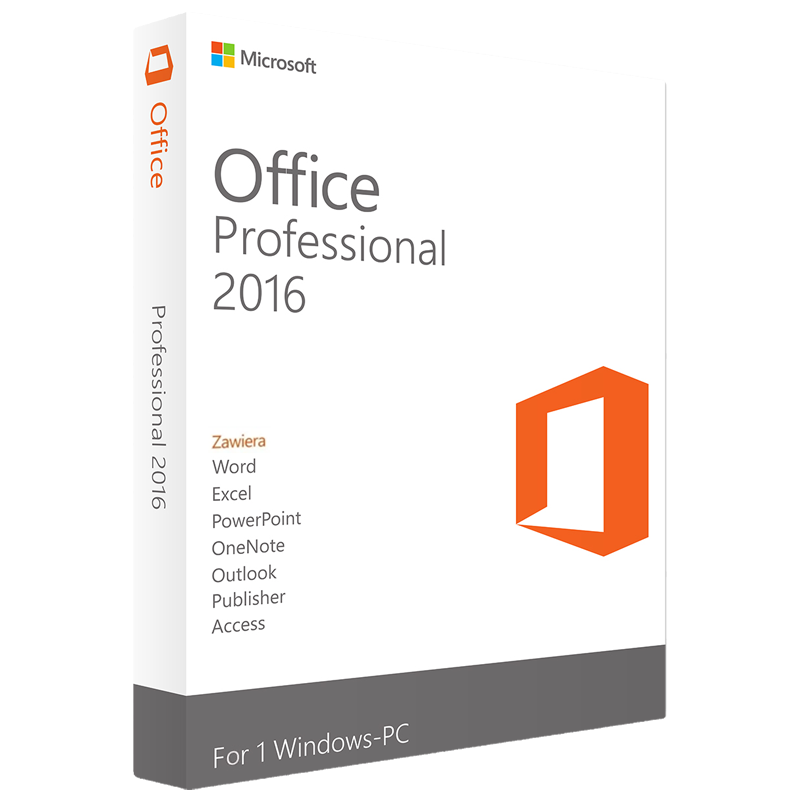 Office 2016 PRO PLUS (Przypisanie do konta Microsoft)