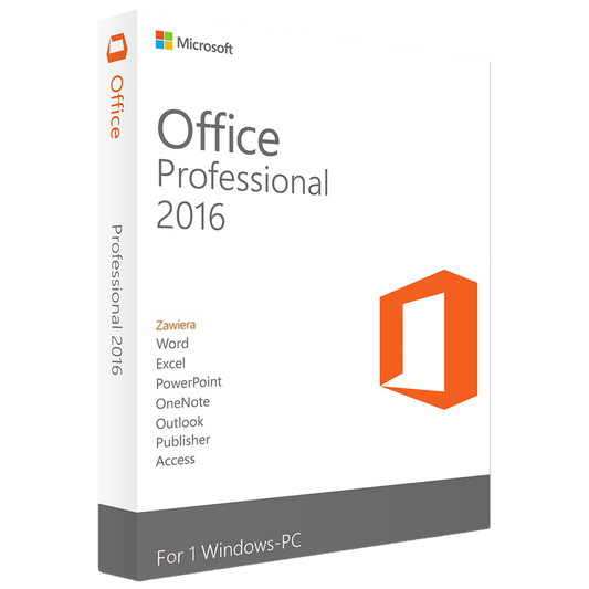 Office 2016 PRO PLUS (Przypisanie do konta Microsoft)
