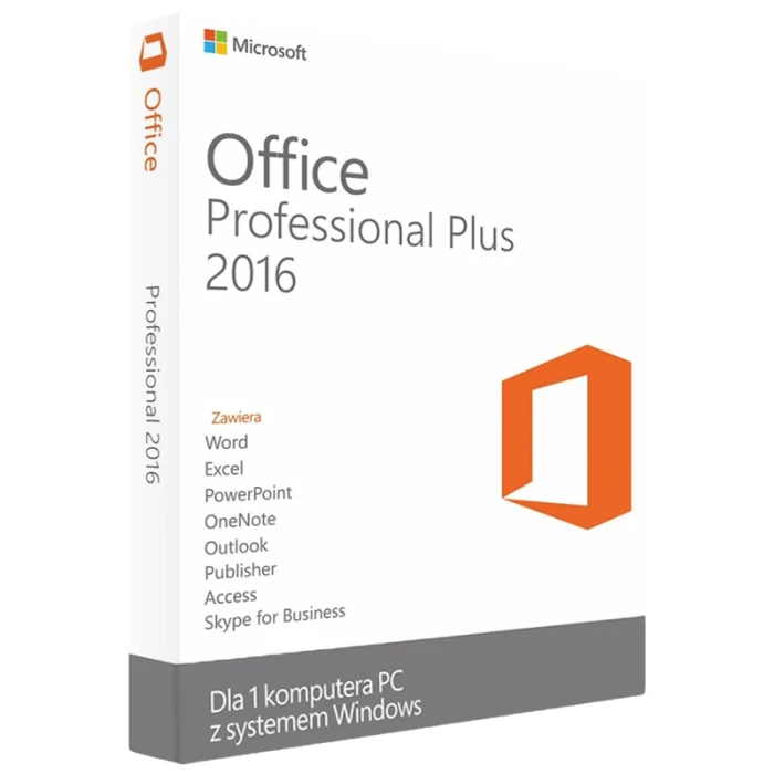 Microsoft Office 2016 Professional Plus - Aktywacja online
